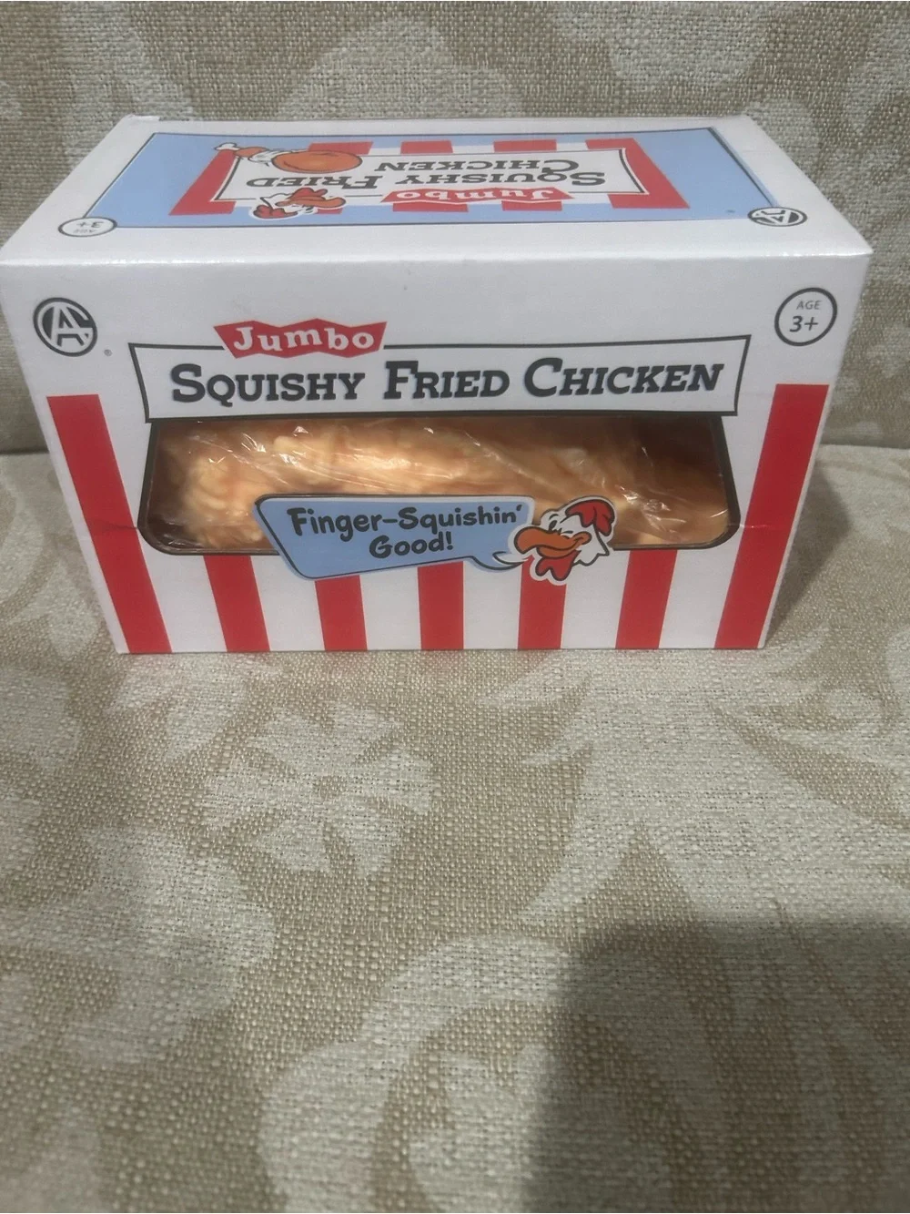Jumbo Squishy Fried Chicken Toy - Orange Sensory Squeeze